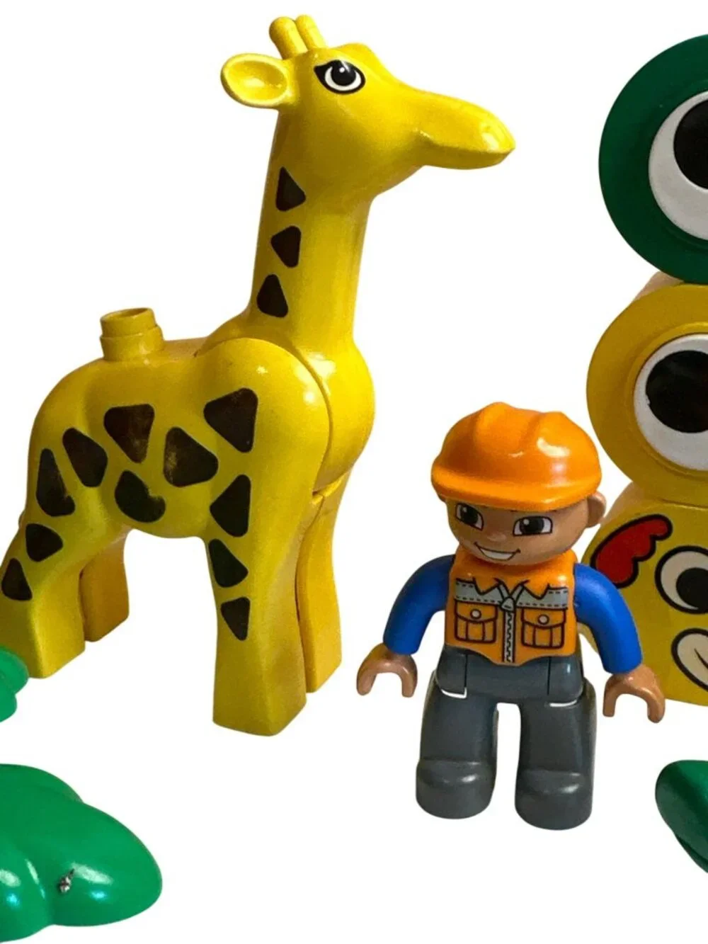 LEGO Duplo Blocks Lot Vintage Now Palm Trees Giraffe Figure Alligator Etc.